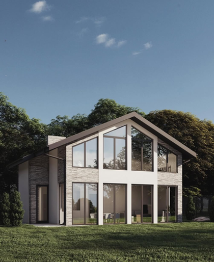 Проект индивидуального жилого дома 180 m2
