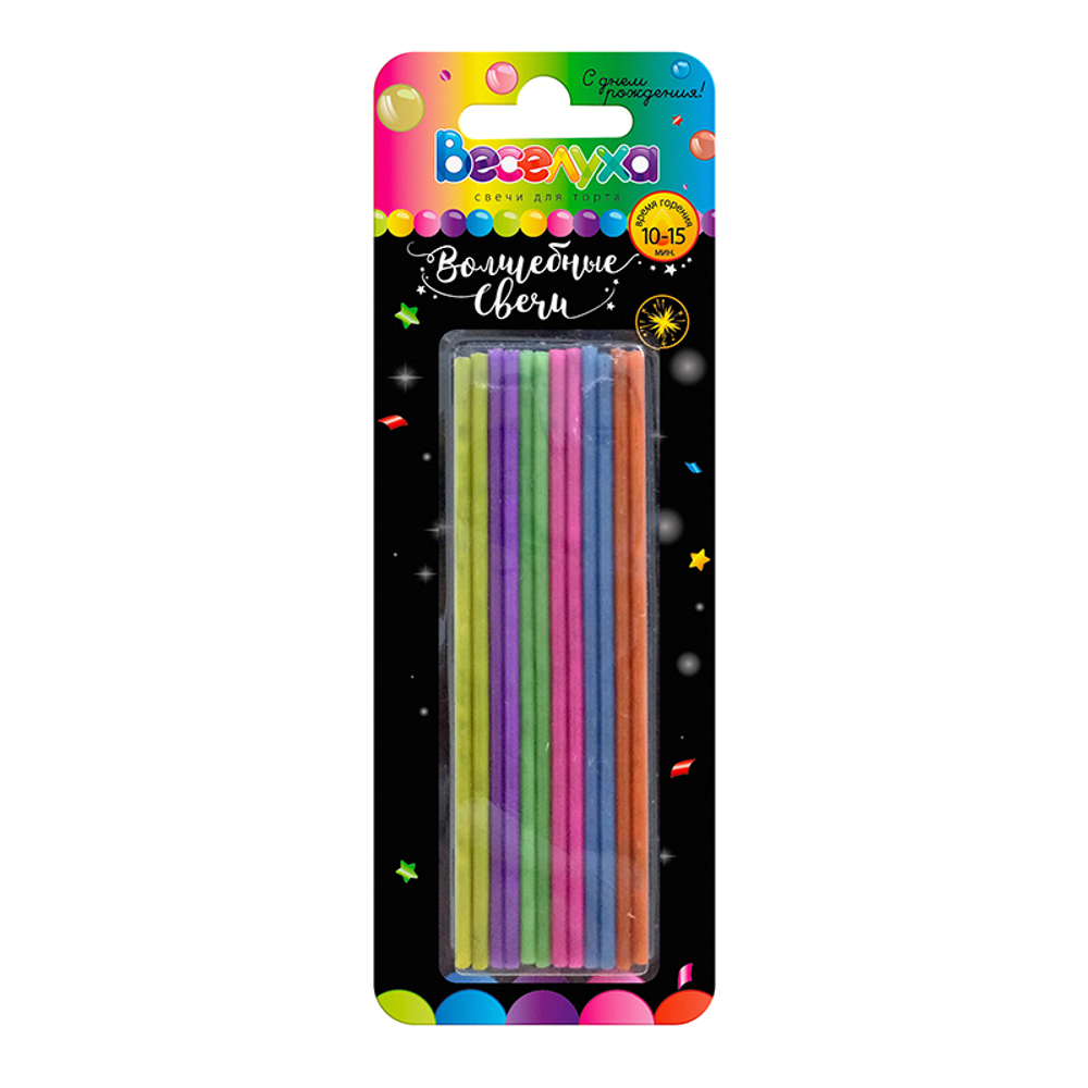 Свечи тортовые "Сияющие" 24 шт. 11 см.