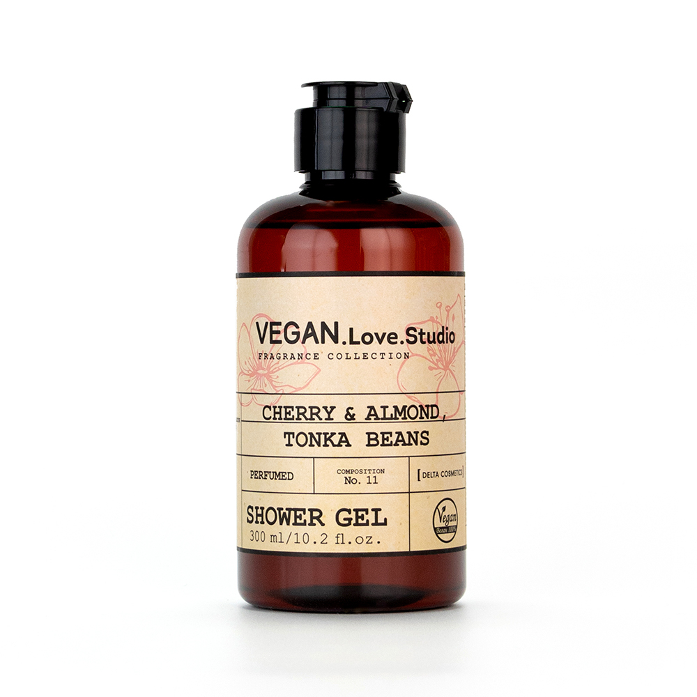 Набор космет. VEGAN.Love.Studio "Cherry,Almond,Tonka Beans"(гель д/душа 300 мл + крем-лосьон 150 мл)