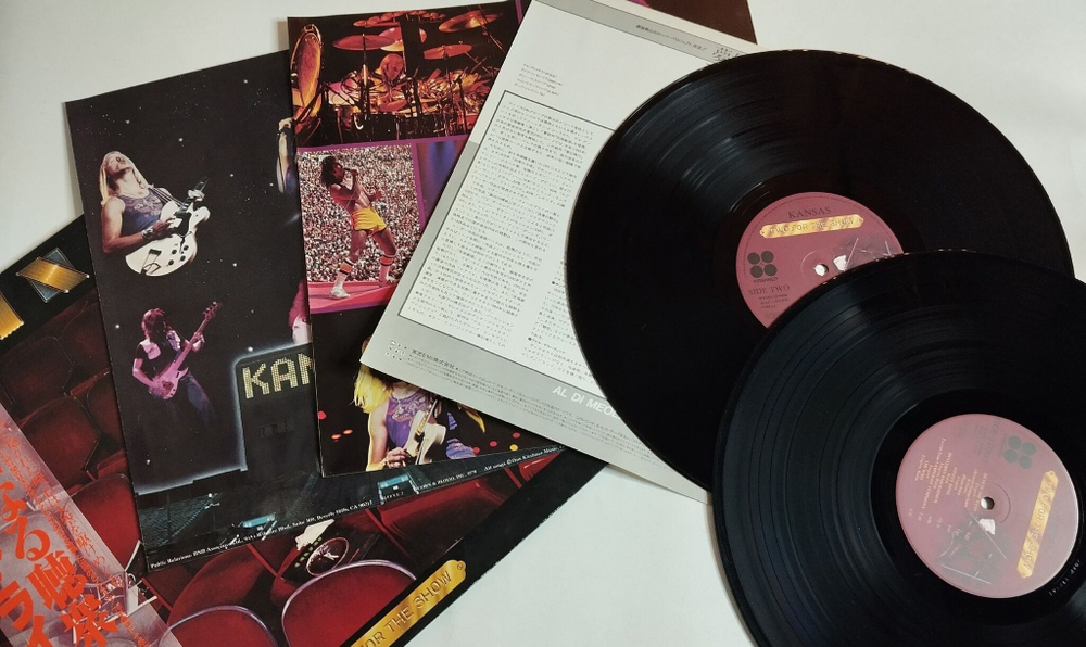 Винтажная виниловая пластинка LP Kansas Two For The Show (Japan 1978) (Obi)