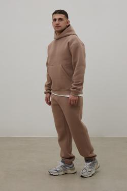 Брюки с начесом MAN, какао II