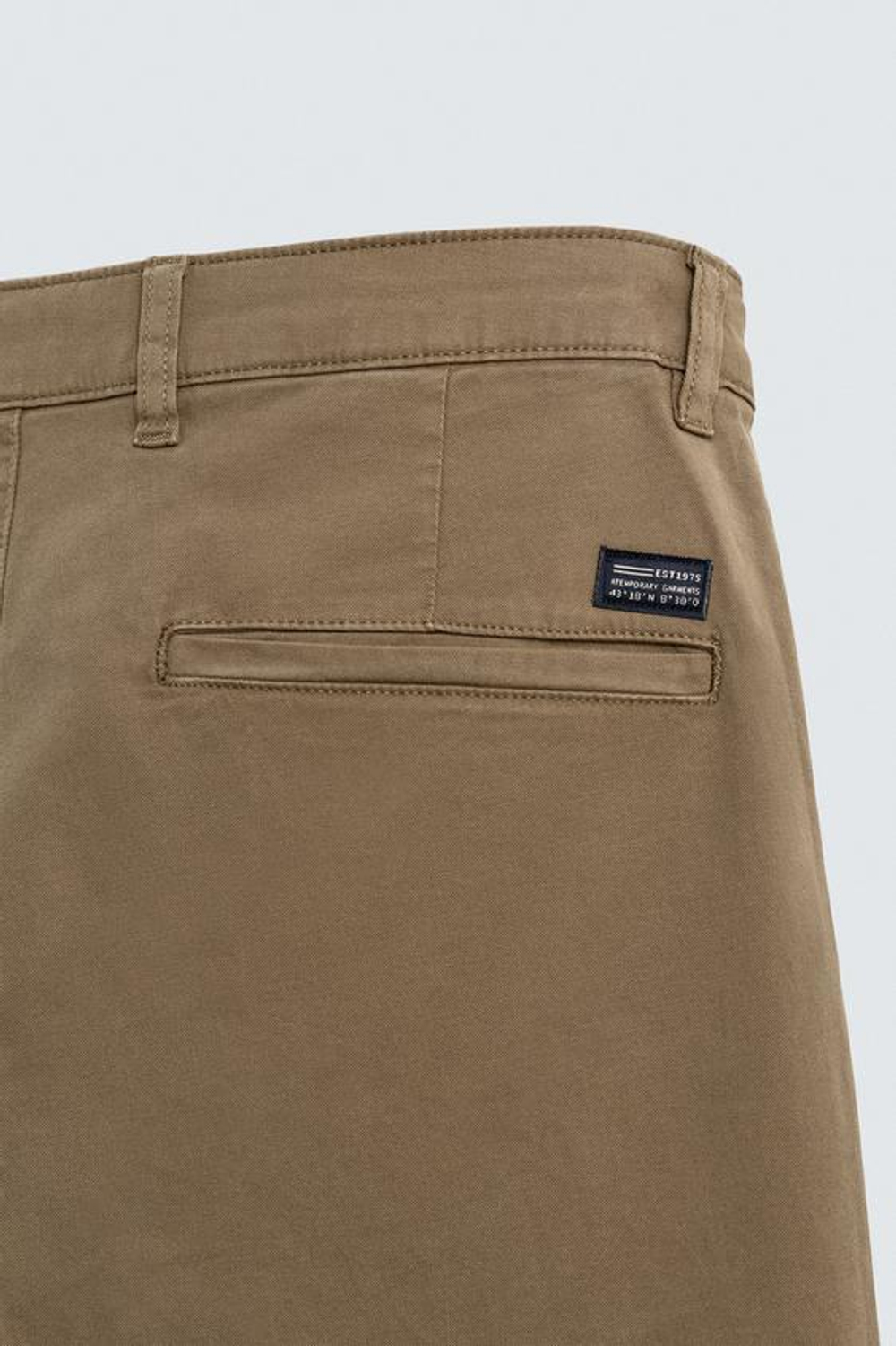 ZARA БРЮКИ ЧИНОС SKINNY FIT, ТЕМНЫЙ РЫЖЕВАТО-КОРИЧНЕВЫЙ