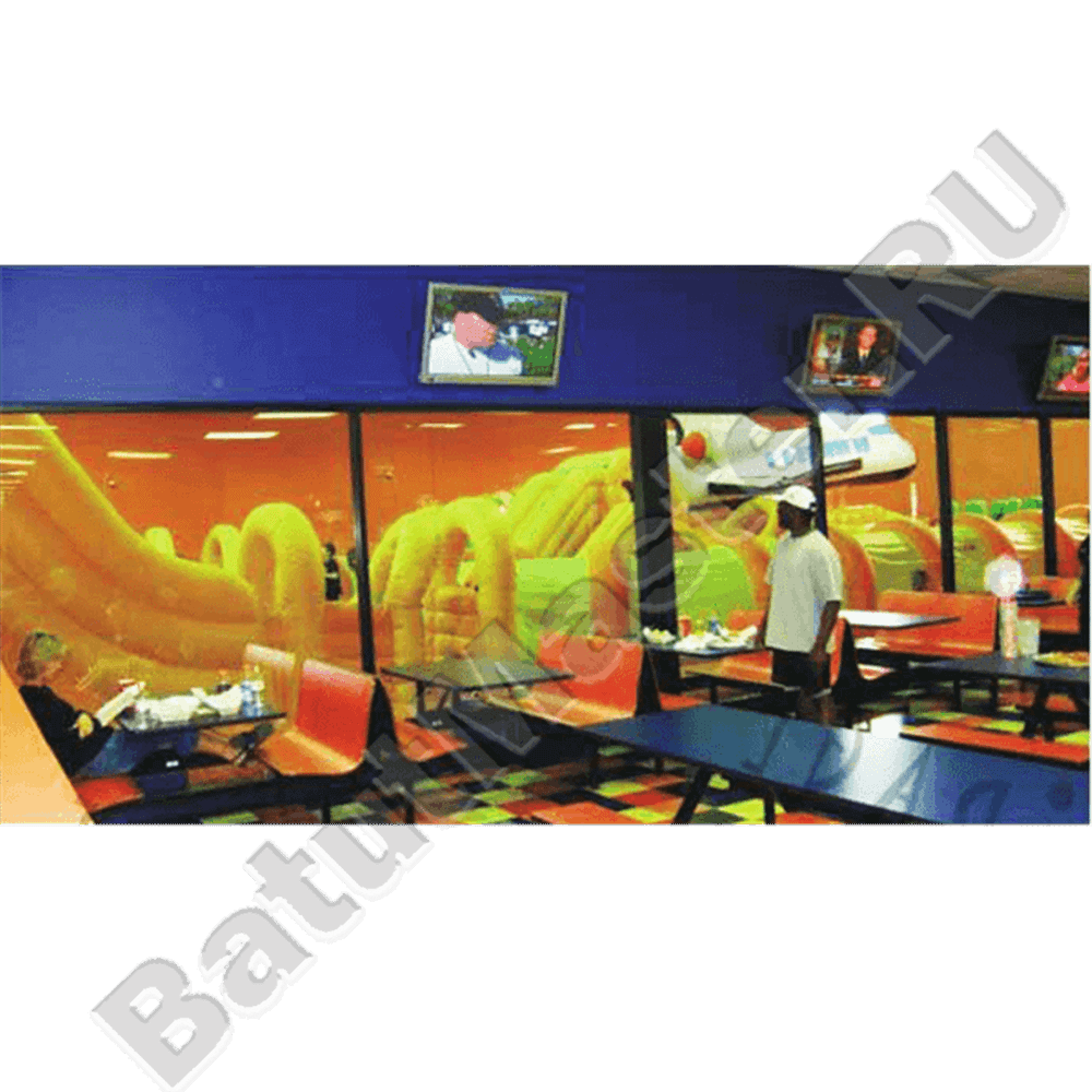 Коммерческий надувной батут "Ракета" 30*20*8 м