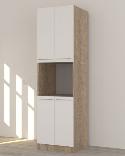 дуб сонома / белый