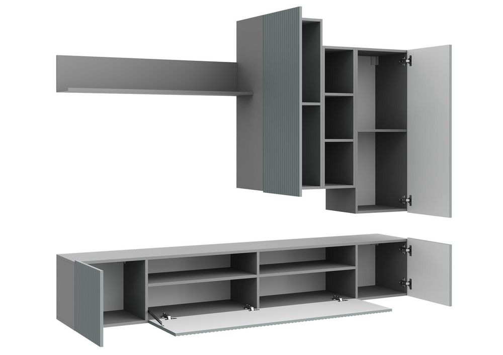 СКАНДИ Стенка НМ-001 МДФ