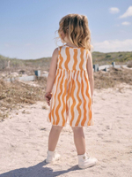 Сарафан для девочки Next AG9-812, Оранжевый, Белый