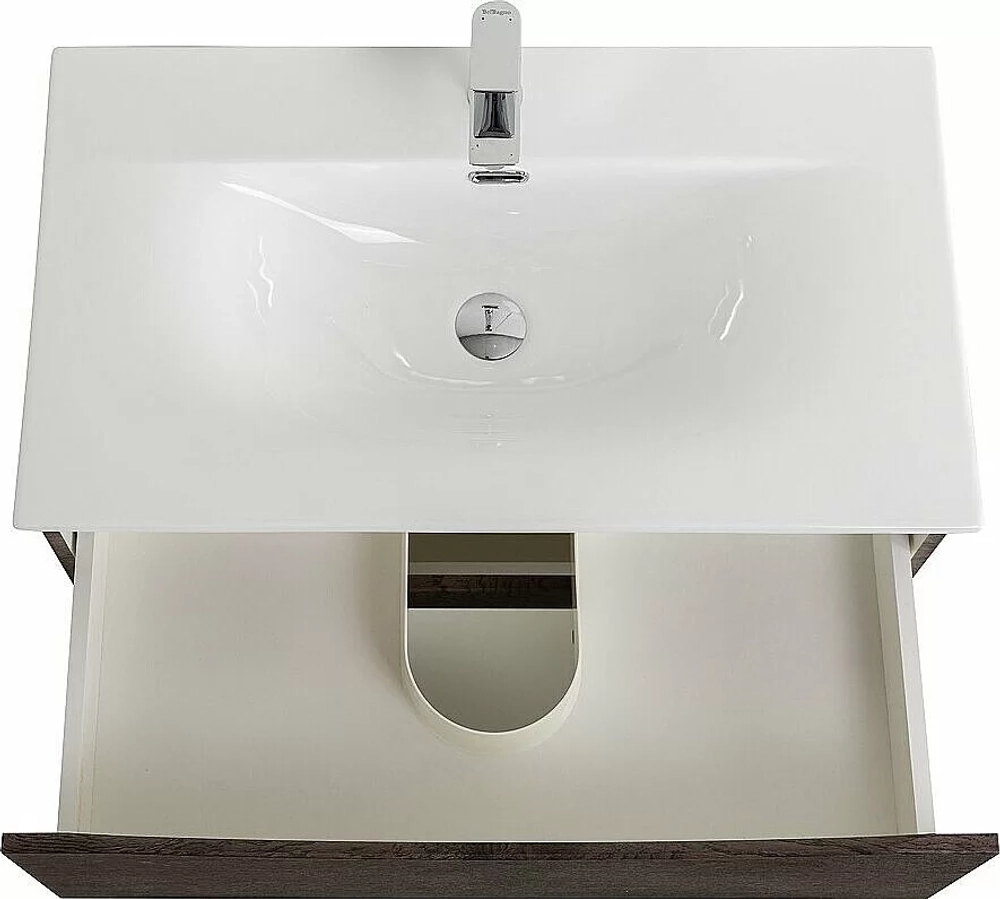 Тумба с раковиной BelBagno MARINO-CER-N-800-2C-SO-RNG-P Rovere Nature Grigio