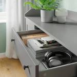 Комбинация для хранения - HAUGA IKEA/ ХАУГА  ИКЕА,279x46x199 см. серый