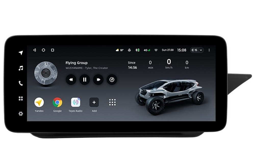 Магнитола Mercedes-Benz E W212 седан правый руль 2015-2016 NTG 5.0 - Teyes LUX ONE монитор 12.3", Android 10, 6+128Гб, CarPlay, 4G SIM-слот