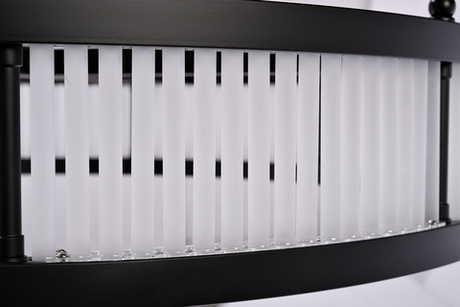 Люстра Garda Decor Ancona круглая черная матовая