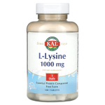 KAL, L-лизин, 1000 мг, 100 таблеток