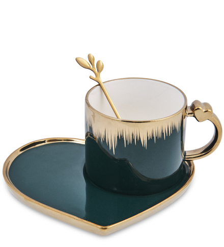 GAEM Art MUG-417/3 Чайная пара «Сердце»