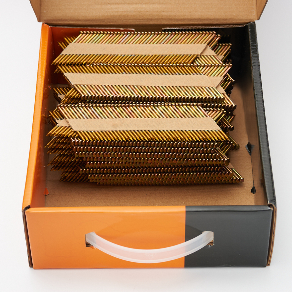 Реечные гвозди по дереву тип D34 (3х90, RIEG гальв. кольц. накат., 2000 шт/уп) FEDAST