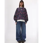 Свитер БИЧ Цветы синий