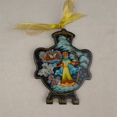 Сувенир "Самовар" с росписью Палех в подарочной коробке