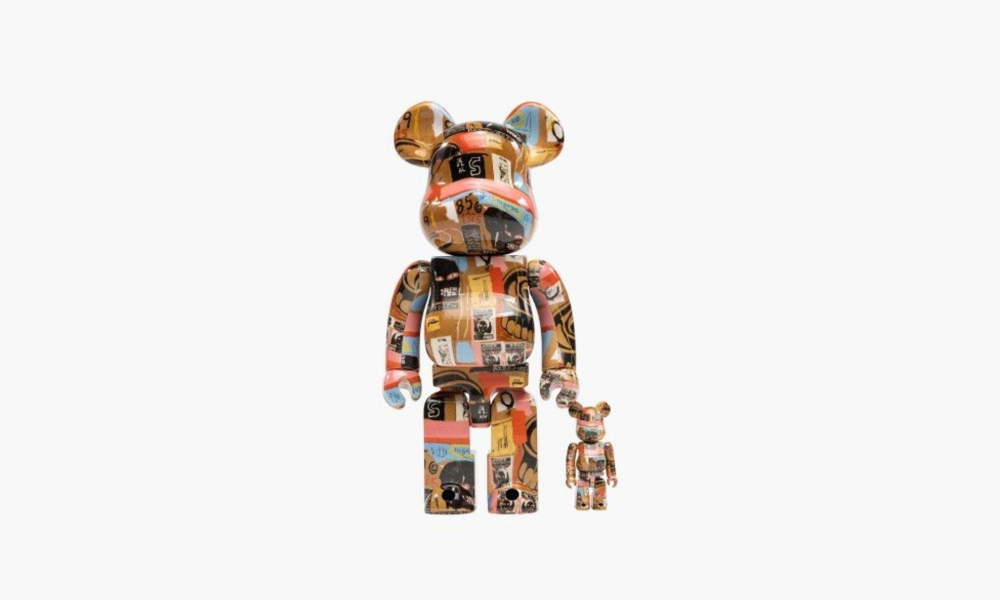 Bearbrick Andy Warhol x Jean Michel Basquiat #2 "100% and 400%"