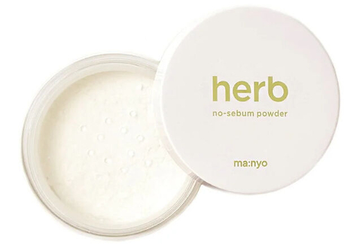 Manyo Herb Green No-Sebum Powder матирующая рассыпчатая пудра с комплексом трав