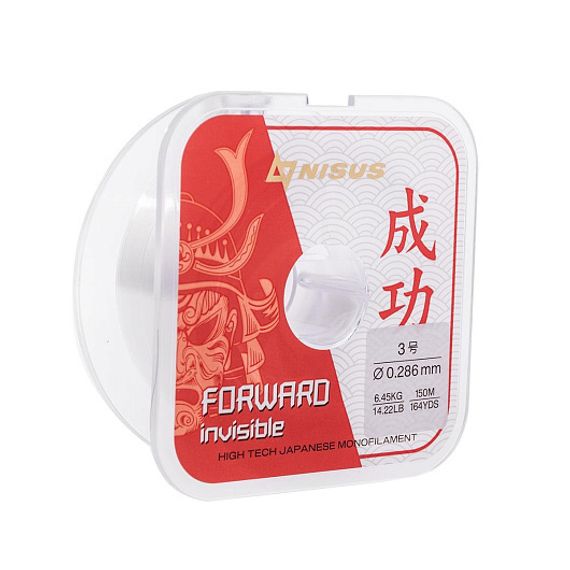 Леска FORWARD Invisible 0,286mm/150m Nylon Transparent (N-FI-0286-150) Nisus