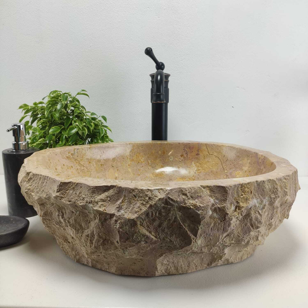 Раковина из мрамора Erozy Red EM-60938 (51*41*15см)