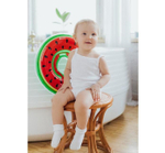 Круг на шею "Арбузик"от 1 мес, двухкамерный, с погремушками  4531222