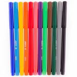 Фломастеры JOVI (Испания), 12 цветов, трехгранные, смываемые, вентилируемый колпачок, 1612