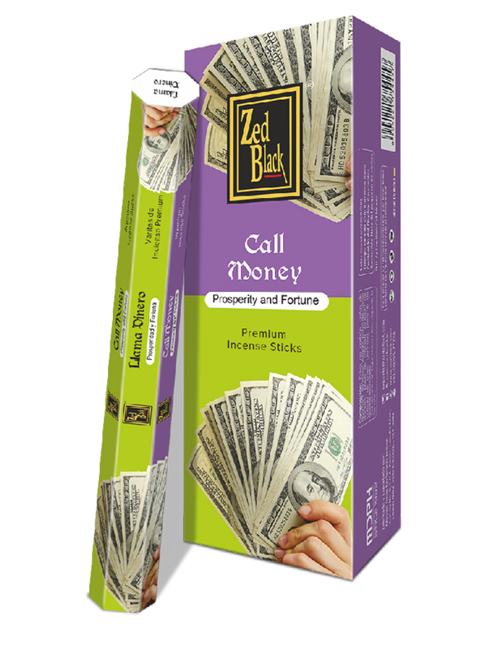 Zed Black Spanish Series Call Money шестигранник Благовоние Вызов Денег