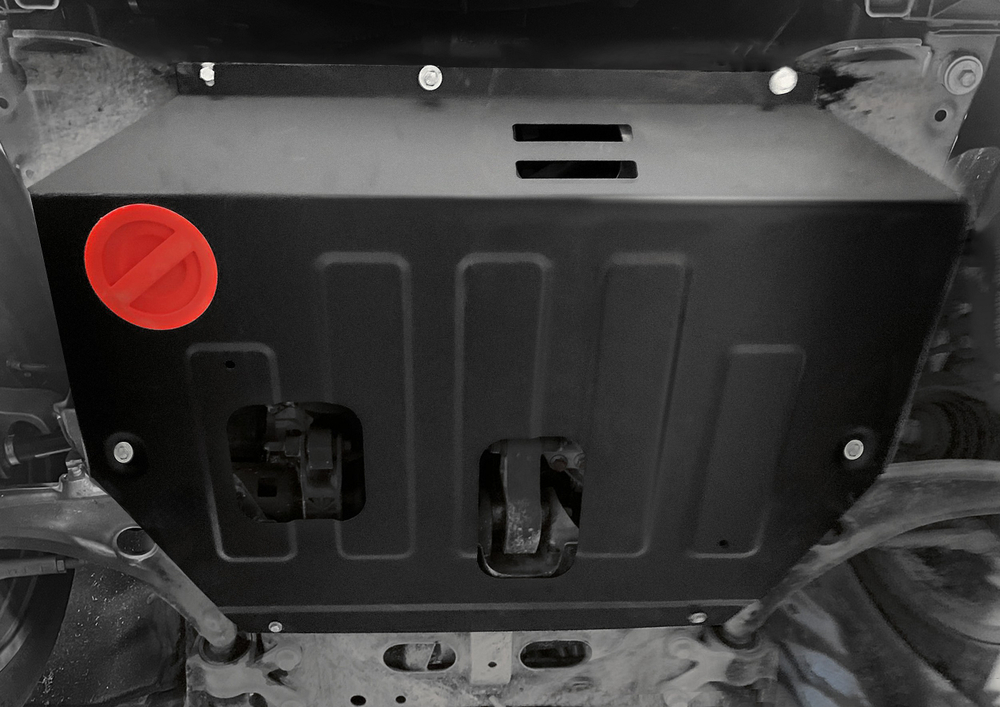 Защита картера АвтоБроня для WEY 05 РКПП 4WD 2023-н.в., рынок РФ, сталь 1.5 мм, с крепежом, штампованная, 111.02032.1