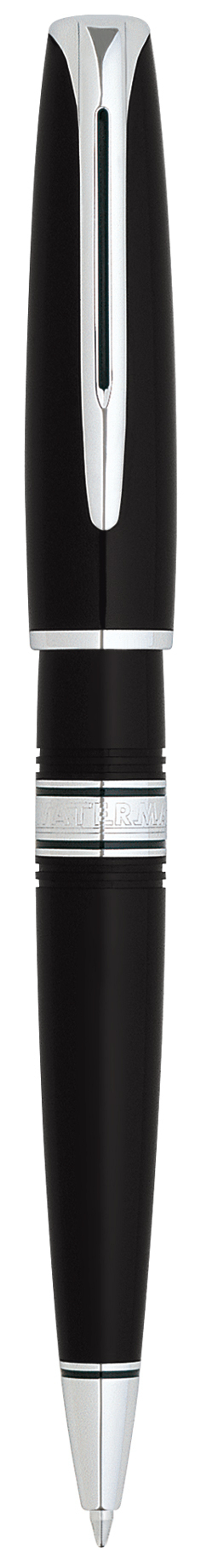 Шариковая ручка Waterman Charleston, цвет: Black/CT, стержень: Mblue