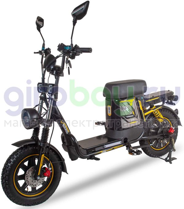 Электровелосипед Minako TITAN 2.0 Li-NMC (60V/30Ah) - Желтый фото №1