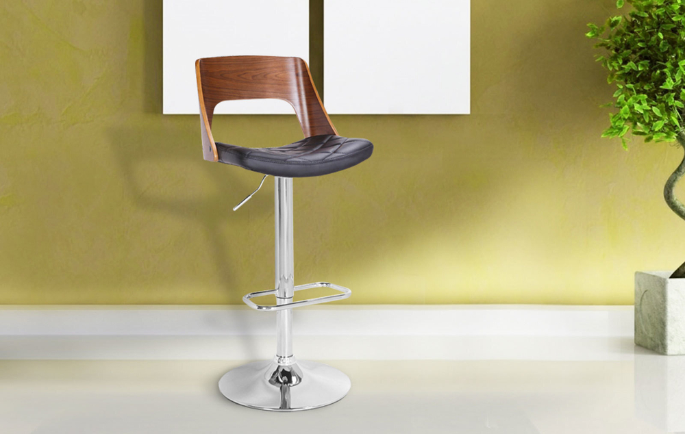 Стул барный JY1932 черный/хром