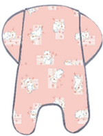 Матрасик универсальный с отворотами, цвет бязь цвет. в ассортименте