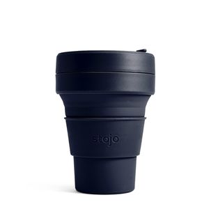 Стакан складной силиконовый Stojo Pocket Cup Denim, 12 oz / 355 мл