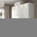 Распашной шкаф PAX FORSAND IKEA (четырехсекционный) (белый)  220*50*240
