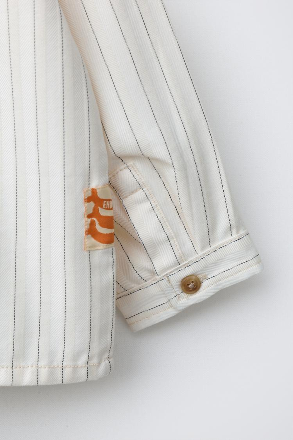 ZARA КУРТКА-РУБАШКА В ПОЛОСКУ, ЭКРЮ