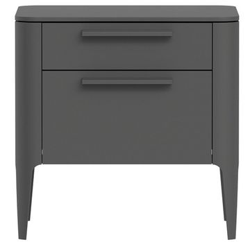 Тумба прикроватная Type 2 ящика ширина 50 см (темно-серый)