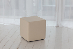 Пуф Валенсия Светло-Бежевый ЭкоКожа