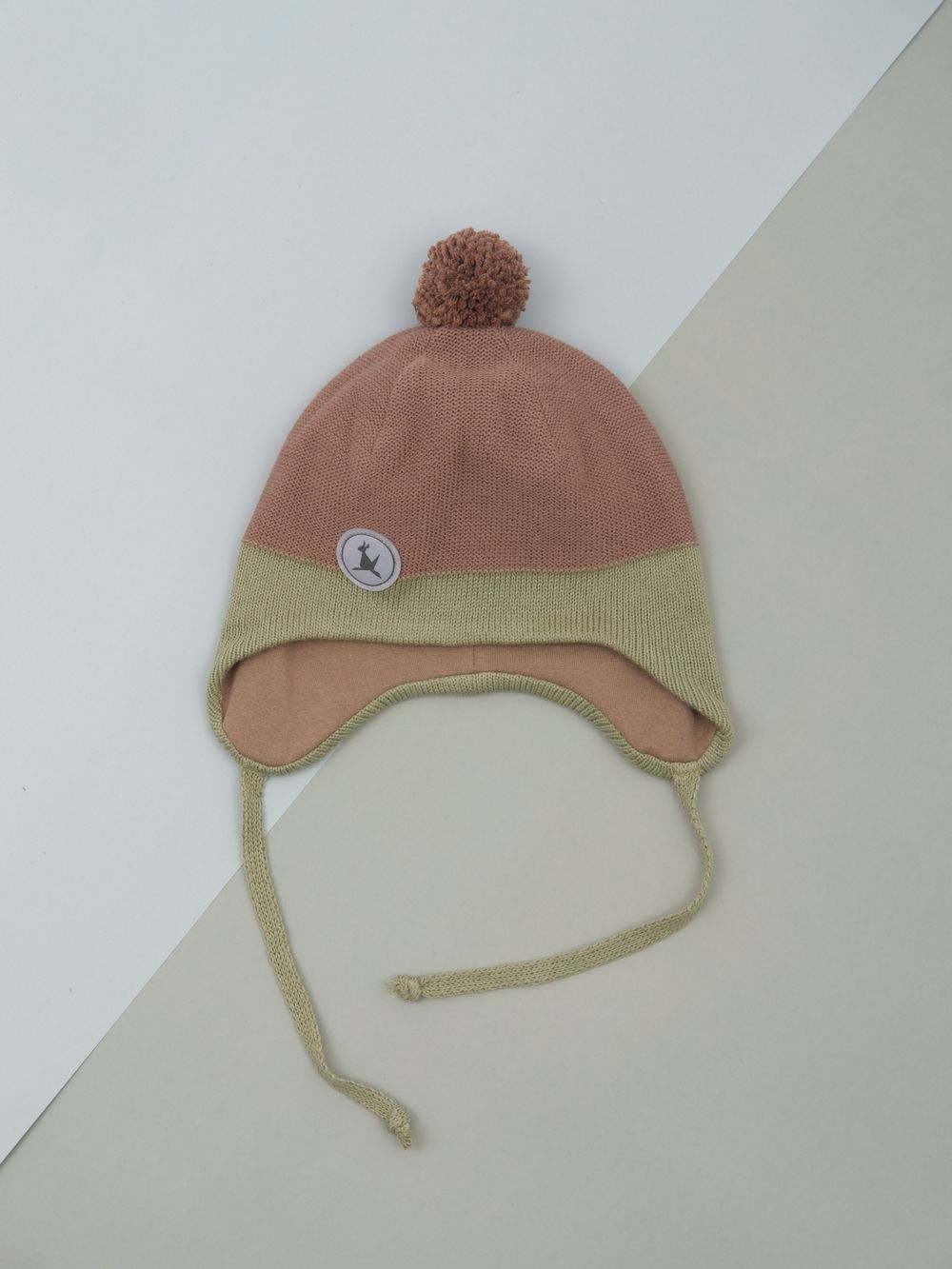 Шапка вязаная хлопковая (Кофейный хлопок) БОН-БОН