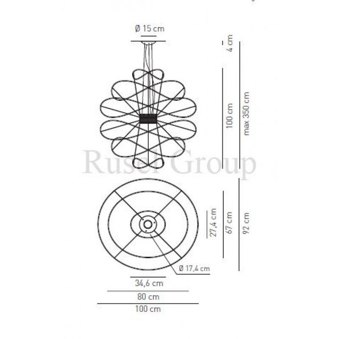 Подвесной светильник AXO LIGHT HOOPS SP 6