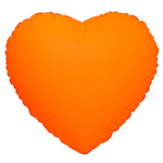 Шар фольгированный Сердце 46 см (Оранжевый)