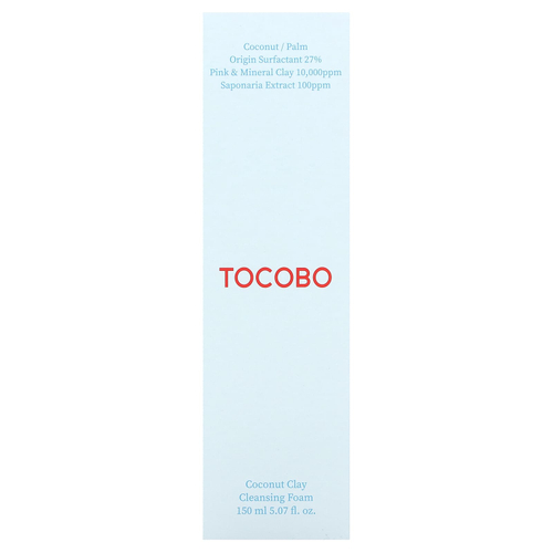 Tocobo, очищающая пенка с кокосовой глиной, 150 мл (5,07 жидк. унции)
