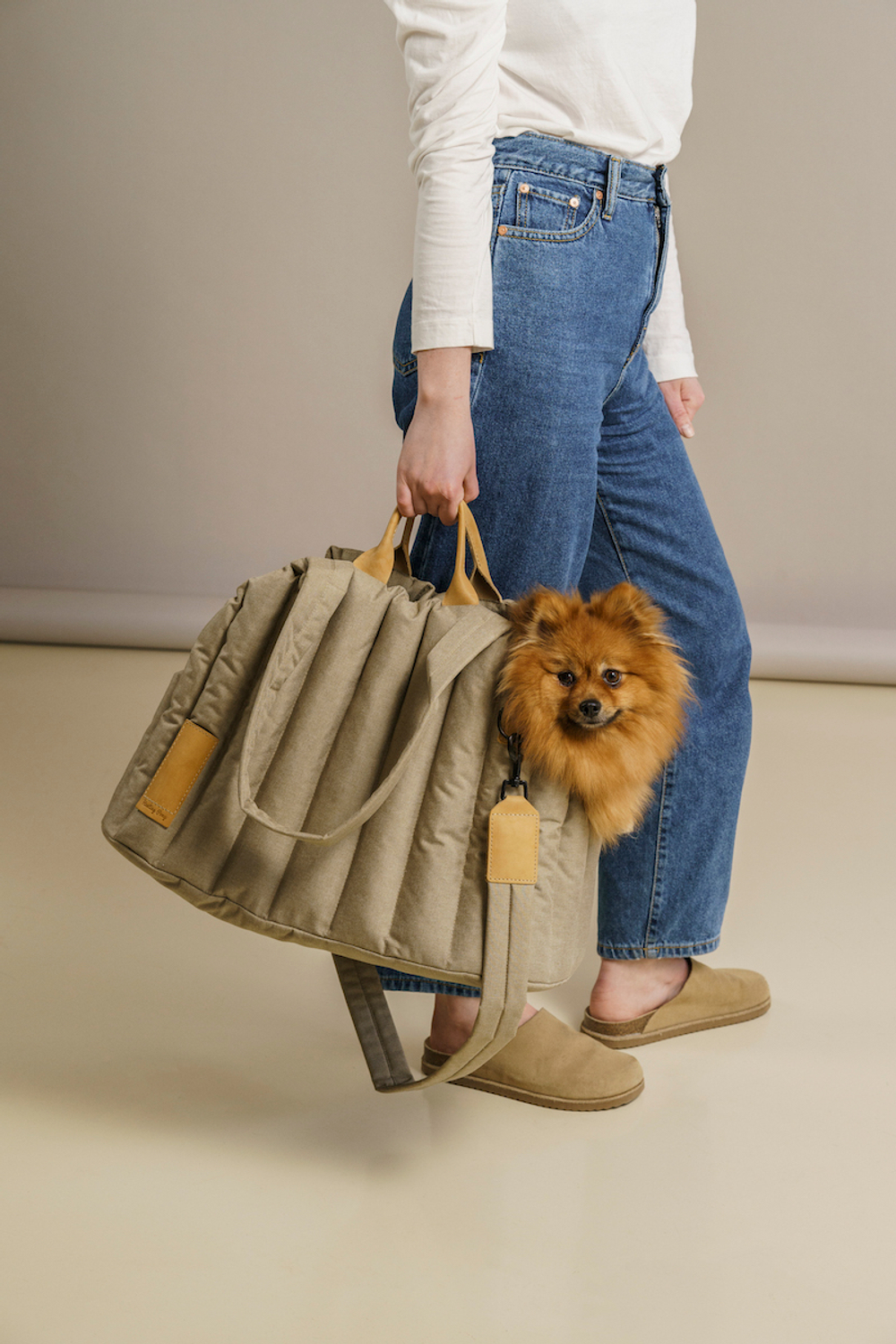 Сумка-переноска Пони бежевая