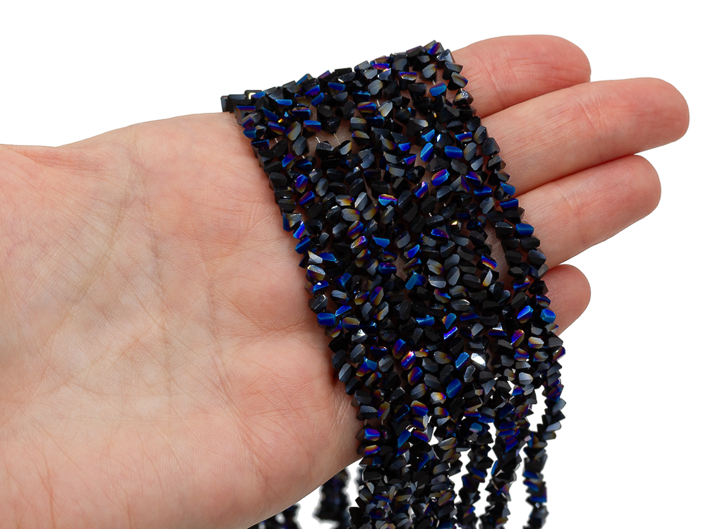 Нить бусин для украшений 4мм (ювелирное стекло)