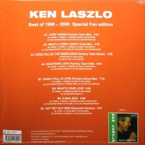 Ken Laszlo / Best Of 1996-2000 (Limited Edition)(LP)