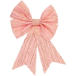 Бант на ёлку «Шик» 16*23 см, Розовый