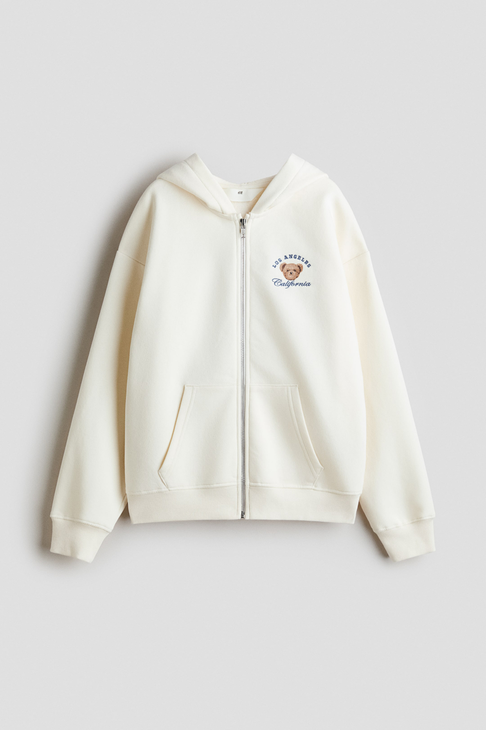 H&M Толстовка с принтом, кремовый