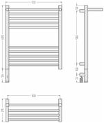 Сунержа Богема 3.1 с полкой 600х500 МЭМ левый