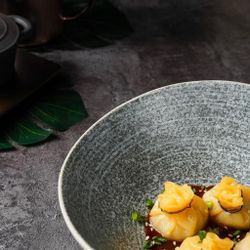 Салатник 900 мл 24,3*21,4 см h8 см глазурь Wave Up Glossy Stone Untouched Taiga P.L. [1]