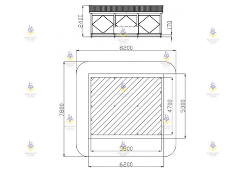Теневой навес тип 6.1