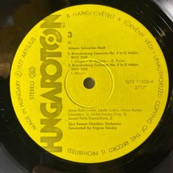 Винтажная виниловая пластинка J.S. Bach И. С. Бах, Liszt Ferenc Chamber Orchestra, Frigyes Sandor, Бранденбургские Концерты Brandenburg Concertos Nos. 1 - 6 (Венгрия 1977)