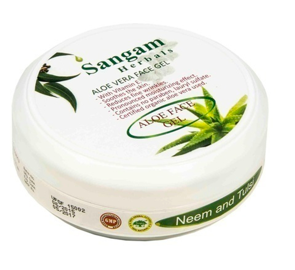 Гель для лица Sangam Herbals с Алоэ "Ним и Тулси" 100 г